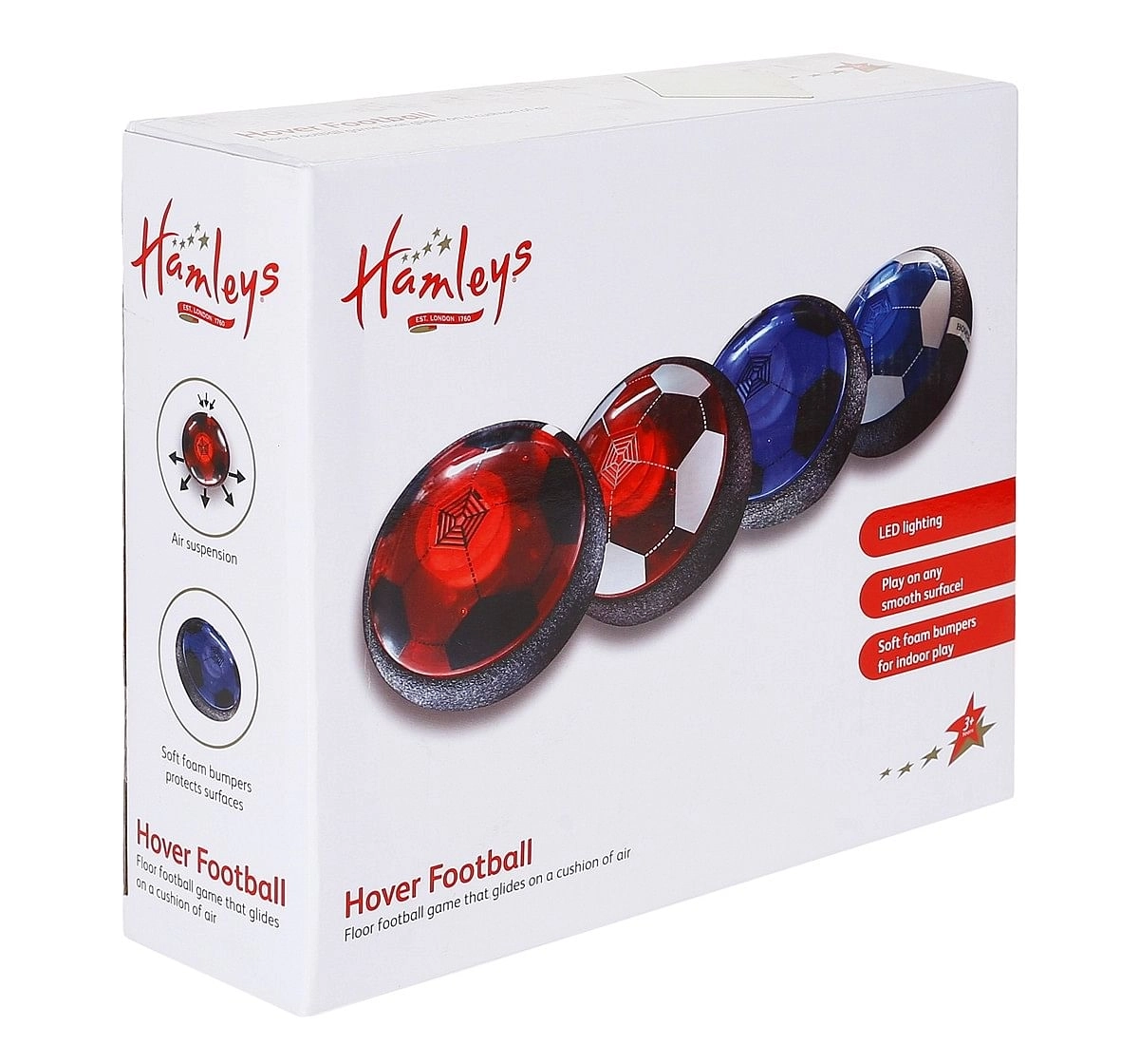 Hamleys Transparent Hover Ball Red & Silver 3Y+