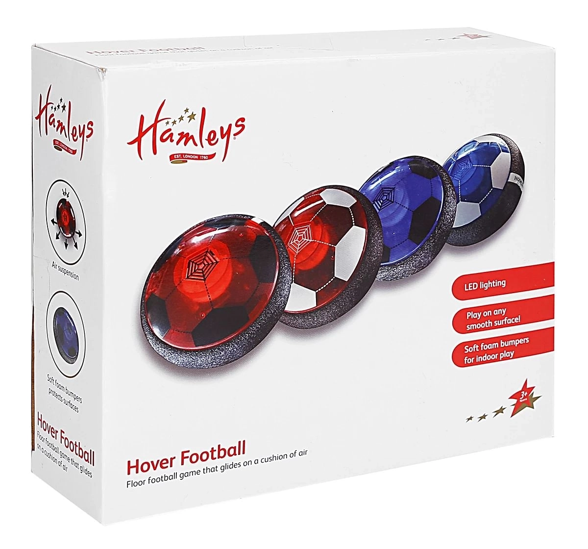 Hamleys Transparent Hover Ball for kids 3Y+, Blue & Black