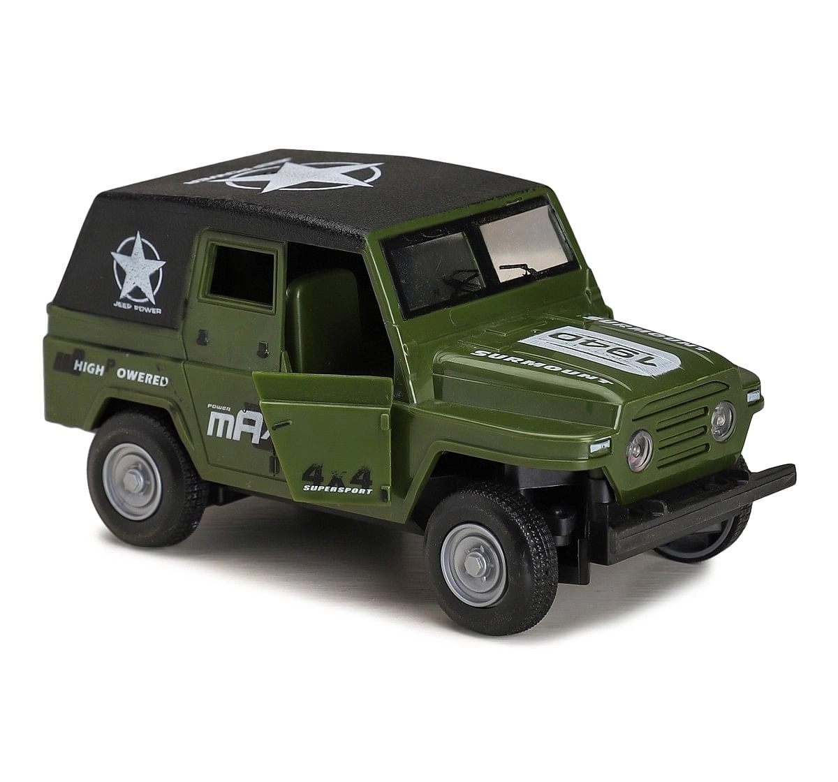 Rowan Remote Control Jeep Green For Kids 5Y+