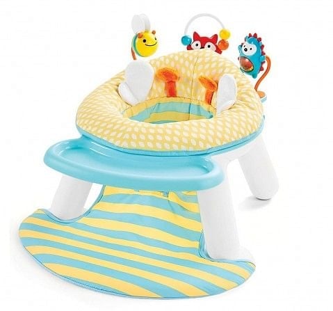 Skip Hop 2 in 1 Floor seat Bee Plastic supportive seat Yellow 4M+