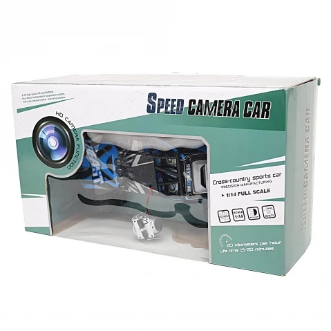 Electrobotic Camera Speed Car With Grip Wheels 2.4 Ghz Rechargeable Battery Blue 4Y+