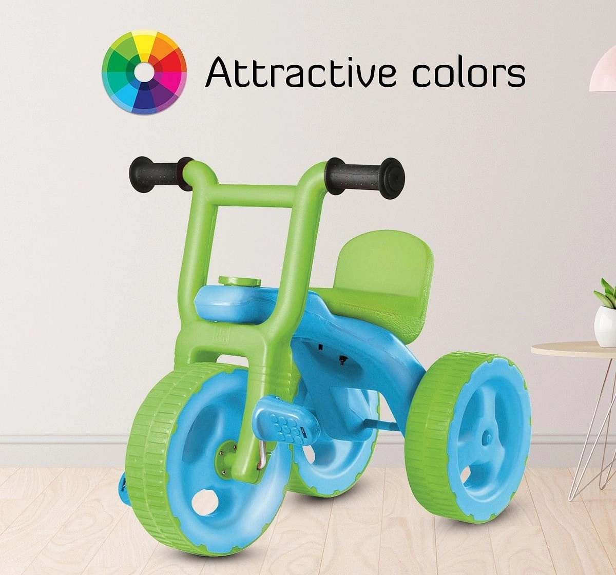Ok Play Pacer Tricycle for Kids Ride On Bicycle Blue 3Y+