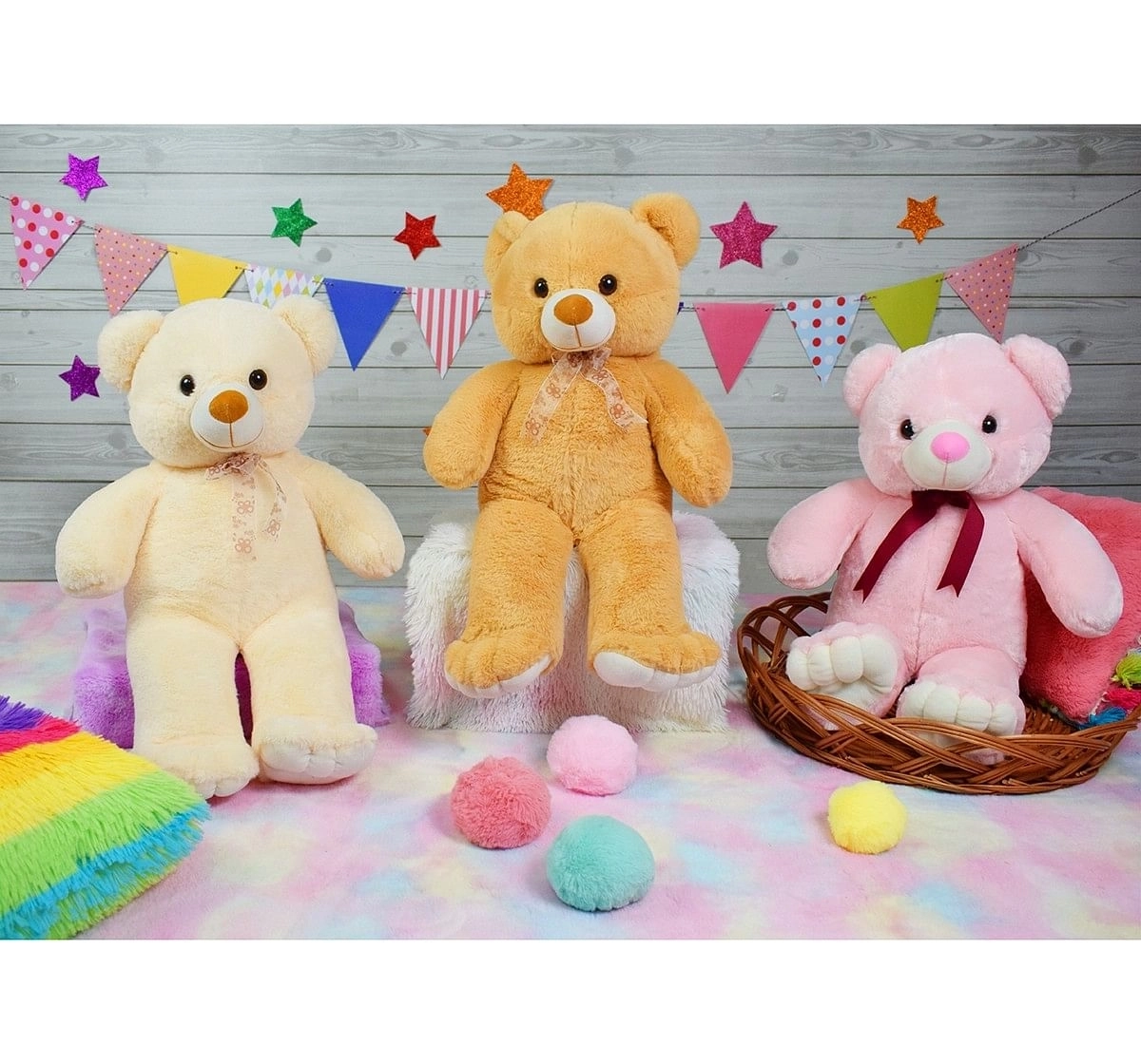 Mirada 60cm floppy teddy bear soft toy Multicolor 3Y+