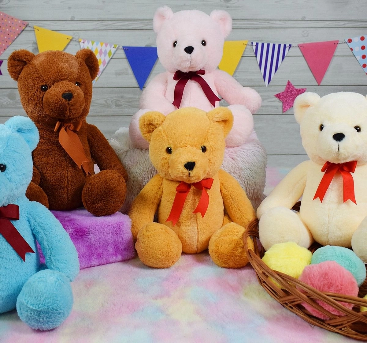 Mirada 35cm sitting bear Multicolor 3Y+