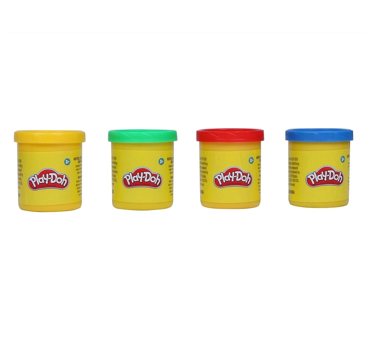 Play Doh Value Pack of 4 with 2 Ounce Cans for kids 3Y+, Multicolour