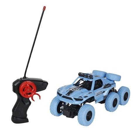 Ralleyz 1:20 2.4GHz 4 Wheel Drive Monster Off Roader 6X6 Rechargeable Remote Control Car, Multicolour, 7Y+