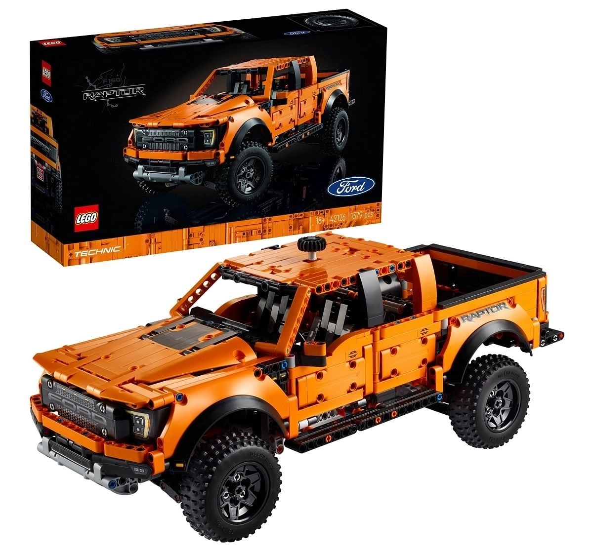 LEGO Technic Ford F-150 Raptor 42126 Model Building Kit (1,379 Pieces)