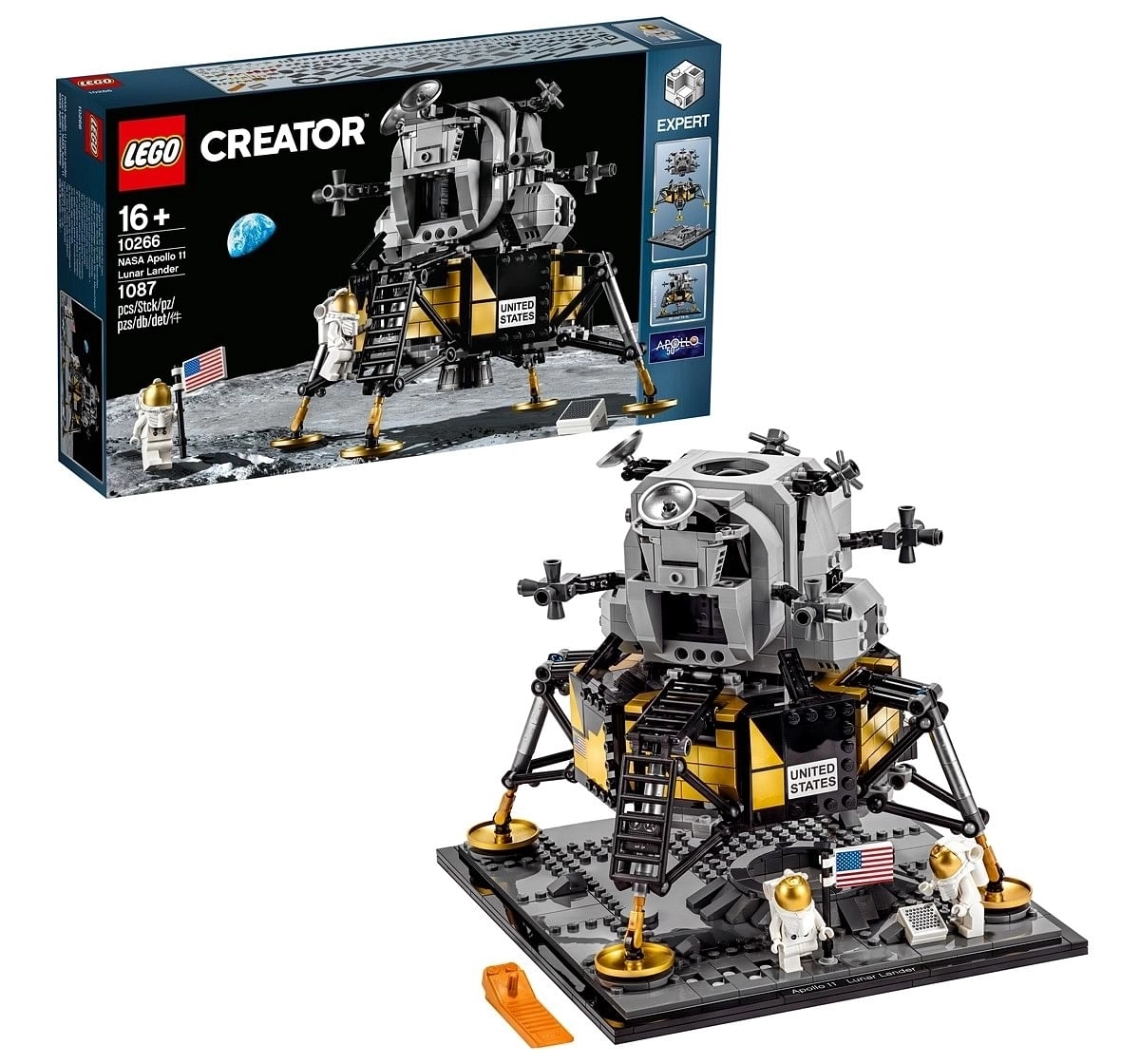 LEGO Creator Expert NASA Apollo 11 Lunar Lander 10266 Building Kit (1087 Piece)
