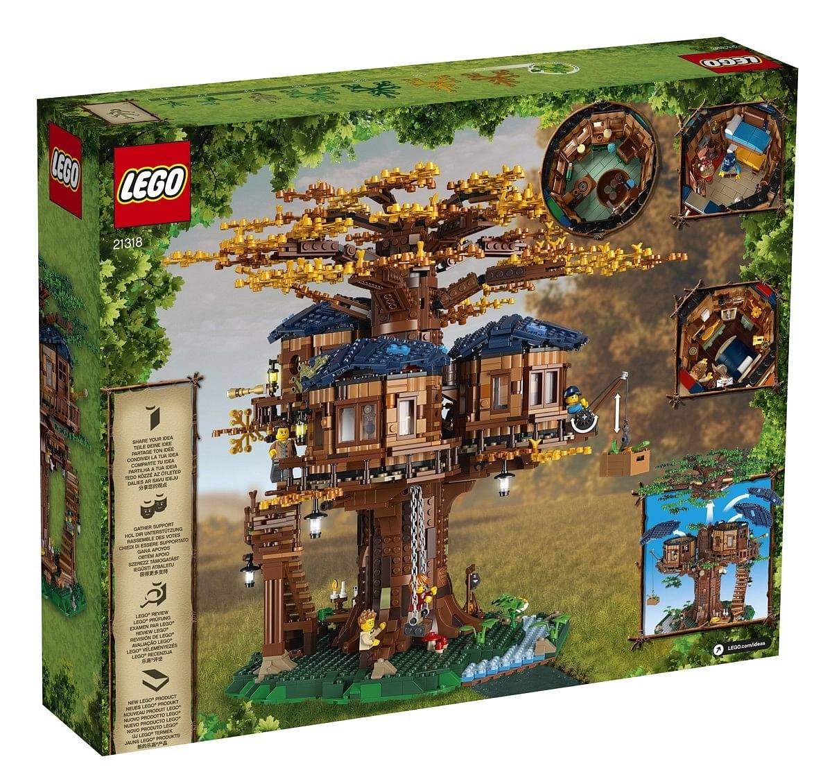 LEGO Ideas 21318 Tree House Building Kit with 3036 Piece Blocks for Kids 16Y+, Mulricolour