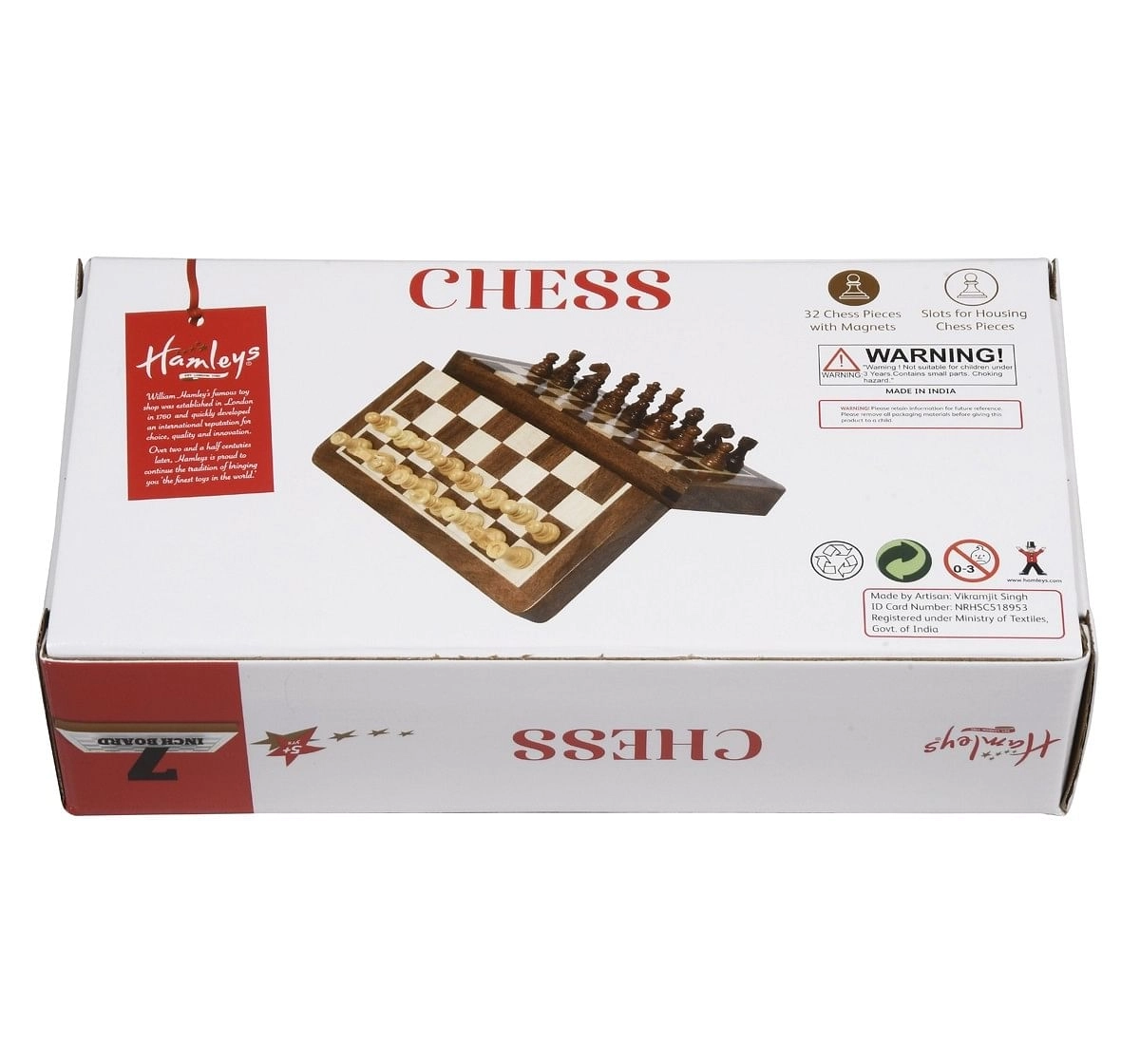 Giant Wood Chess Set 7 Inches Environmentally Friendly