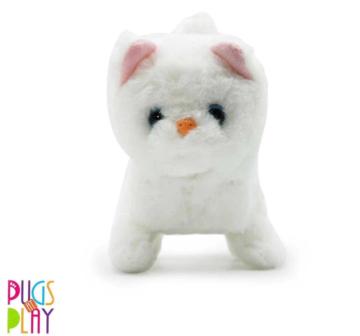 Fuzzbuzz Huggable Cuddly Casper Walking Cat Stuffed Toy, Soft Toys For Kids, Cute Plushies Purple, Multicolour, 3Y+