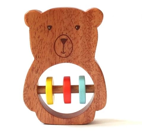 Shumee Bozo the Bear Rattle for kids 0M+, Multicolour