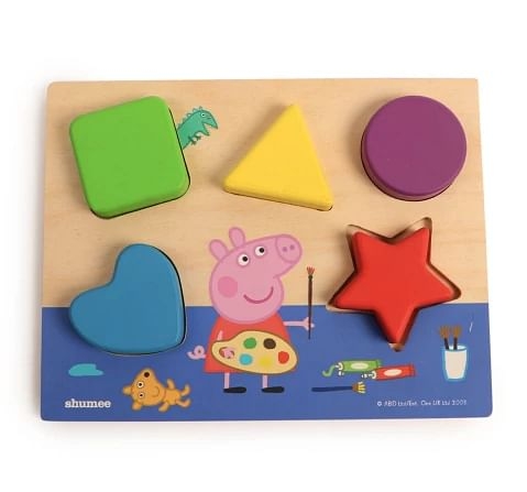 Shumee Peppa Shape Sorting Board Game for kids 3Y+, Multicolour