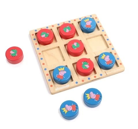 Shumee Peppa and George Tic Tac Toe Game for kids 3Y+, Multicolour