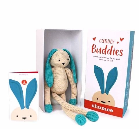 Shumee Oreo Buny Crochet Cuddly Buddy Soft Toy for kids 18M+, Multicolour