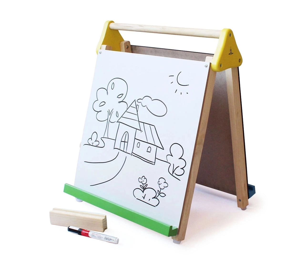 Large size drawing board with pen tray Royalty Free Vector