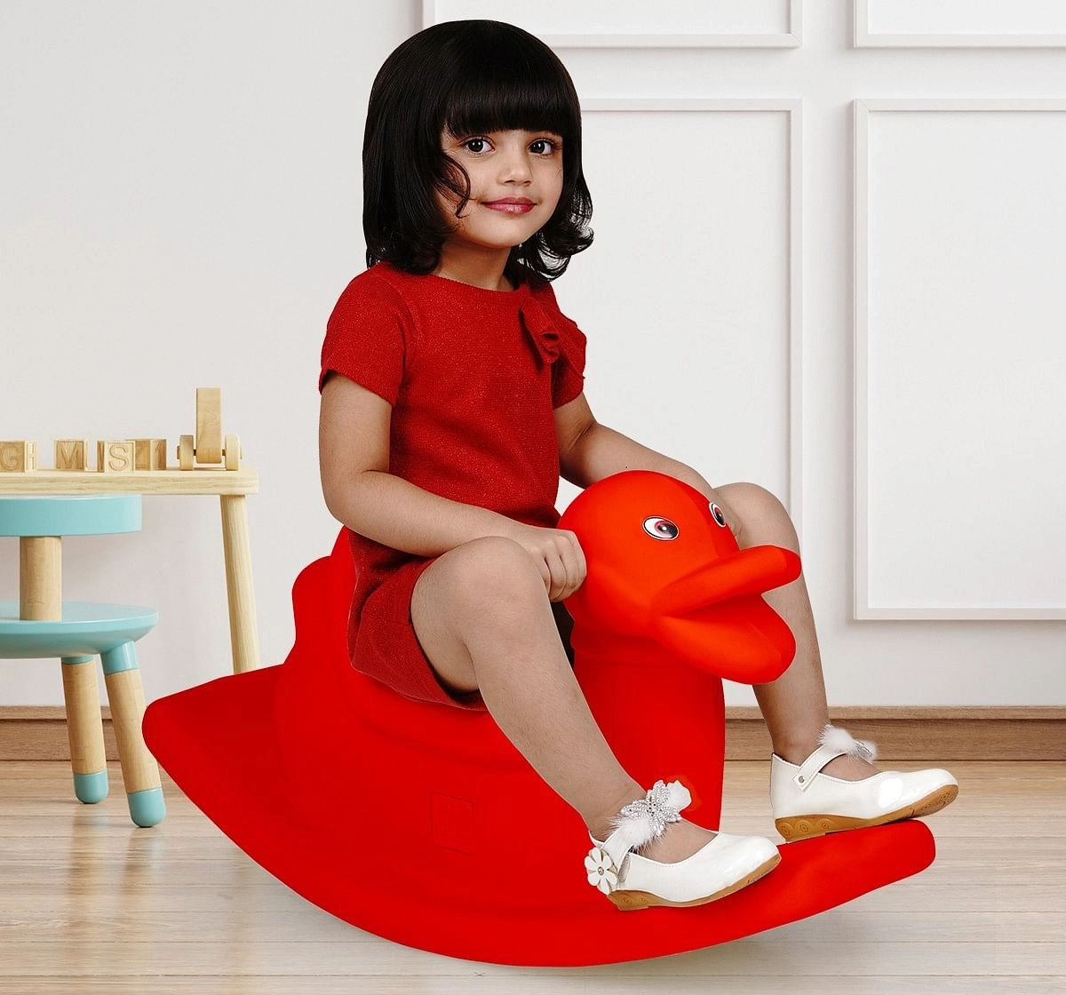 Ok Play Duck Rocker for Kids Rocking Duck Red 3Y+