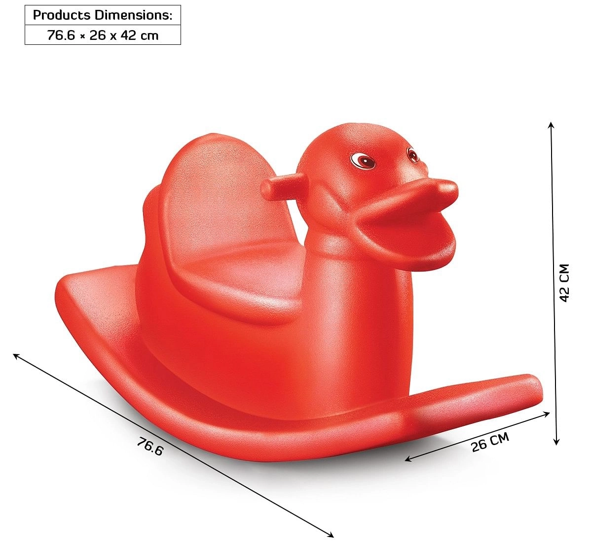Ok Play Duck Rocker for Kids Rocking Duck Red 3Y+