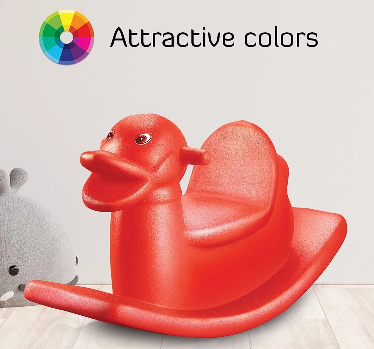 Ok Play Duck Rocker for Kids Rocking Duck Red 3Y+