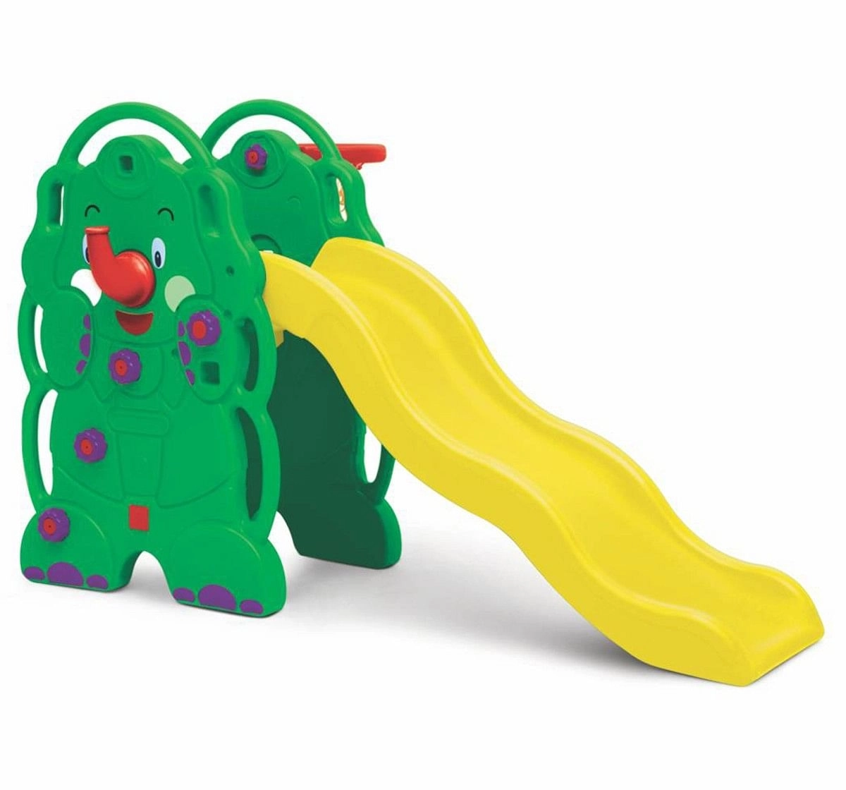 Ok Play Elephant Slide Foldable Slide for Kids Easily assembled and dismantled Multicolor 3Y+