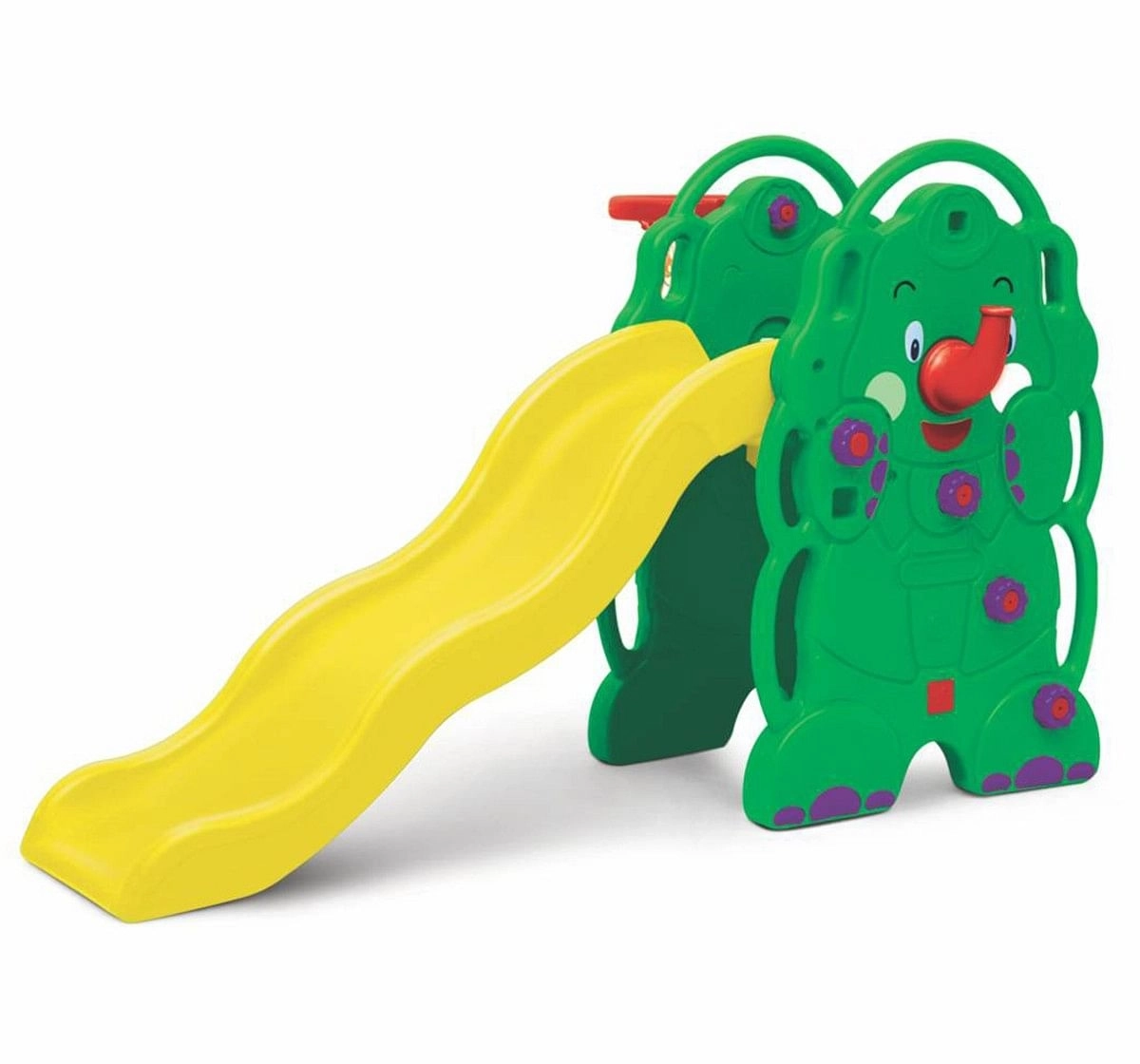 Ok Play Elephant Slide Foldable Slide for Kids Easily assembled and dismantled Multicolor 3Y+