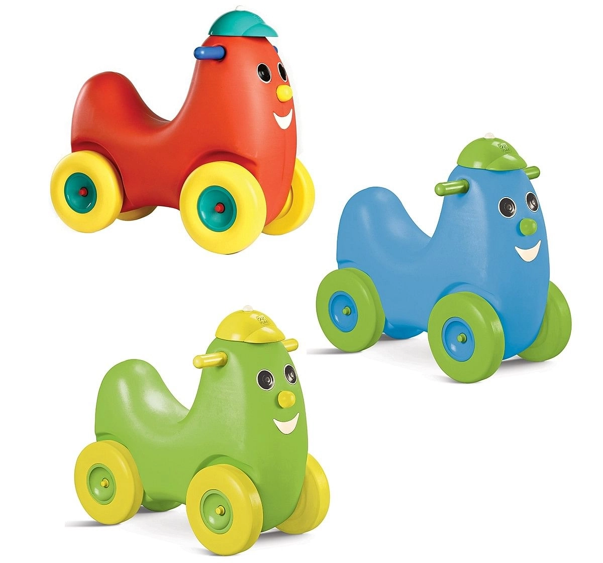 Ok Play Humpty Dumpty Push Rider for Kids Pony Ride On Toy with Curved Seat Multicolor 3Y+