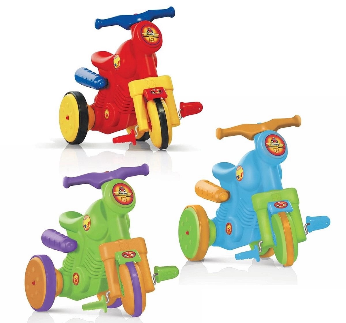 Ok Play Turbo Bike for Kids Green 3Y+