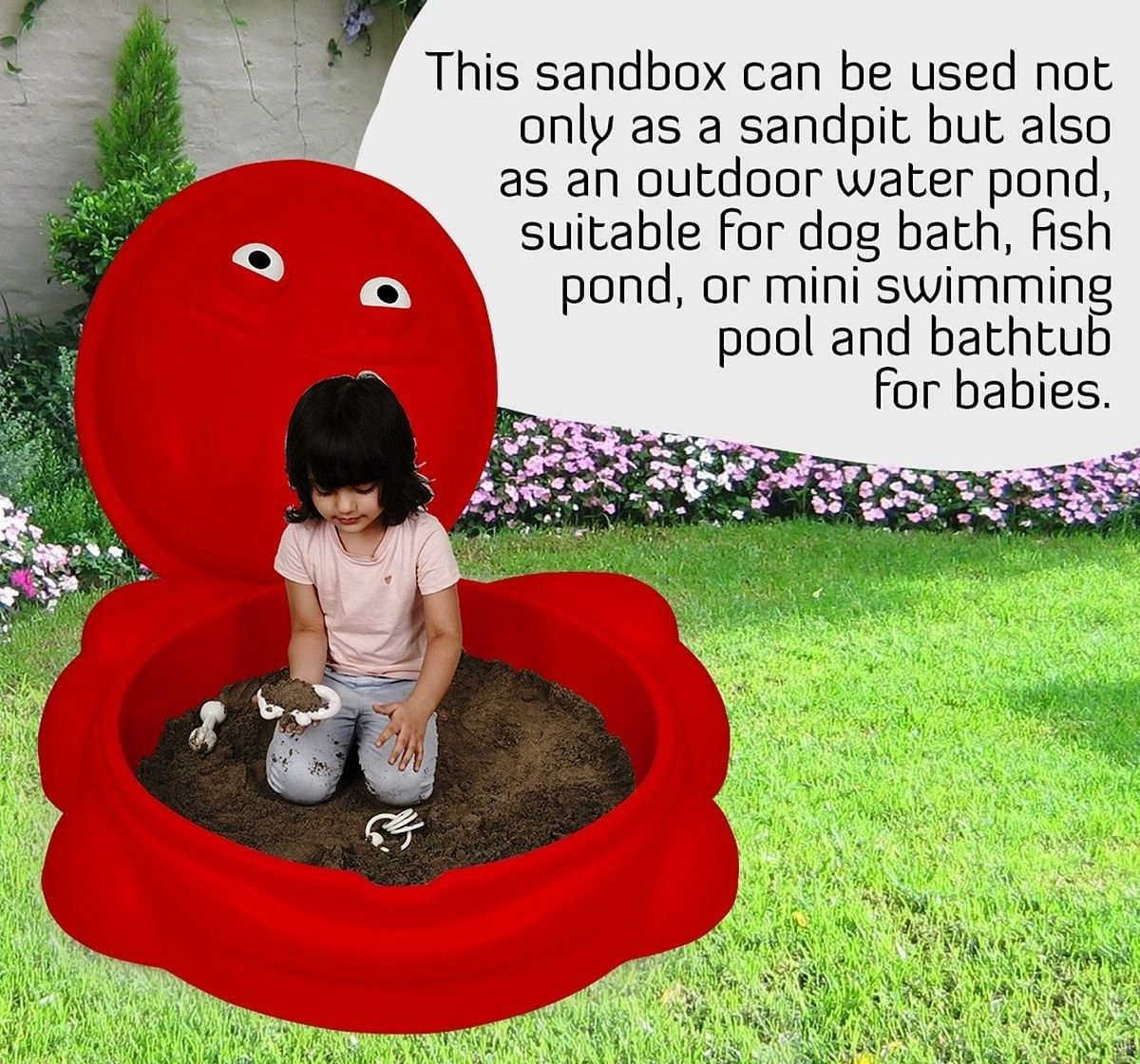 Ok Play Sand Pit Senior Bath Tub Swinning pool tub Plastic Blue 3Y+