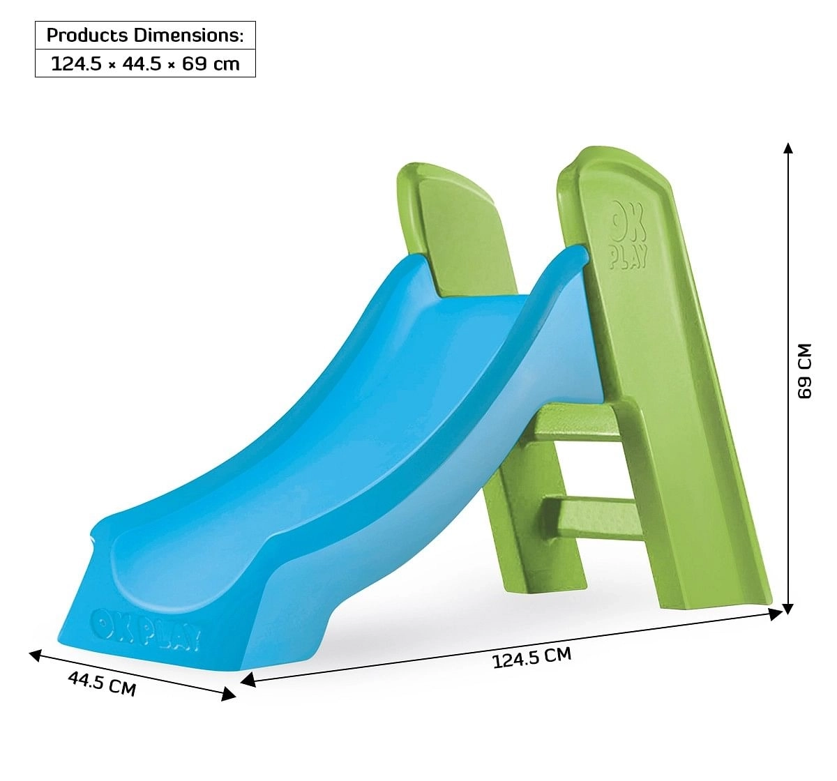 Ok Play Slide Ladder Kids Babies Slide Multicolor 18M+