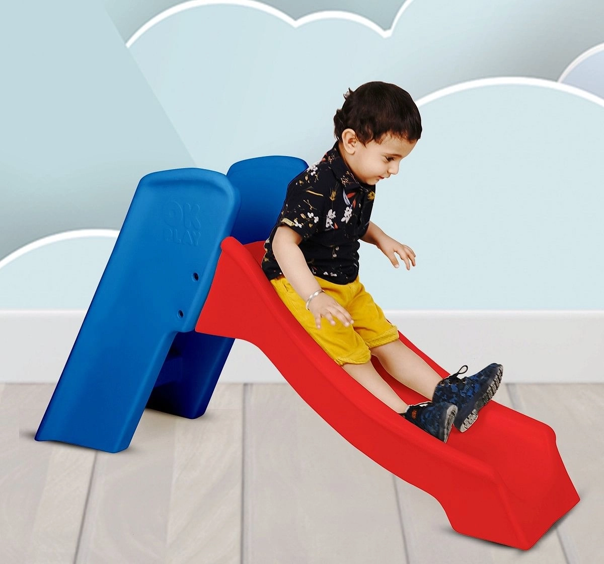 Ok Play Slide Ladder Kids Babies Slide Multicolor 18M+