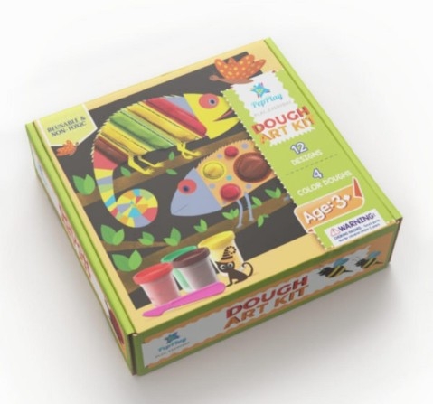Pepplay Dough Art Kit, 6.5 Cm, Multicolor, 3Y+