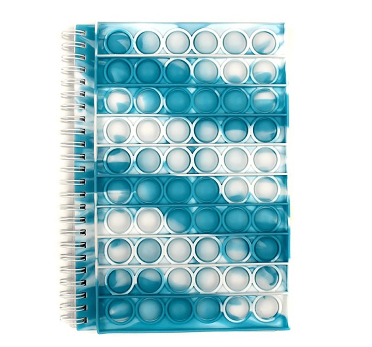 Pop It Spiral Journal Notebook/Diary by Hamster London for School Kids, Writing Book for Kids, Light Blue, 3Y+