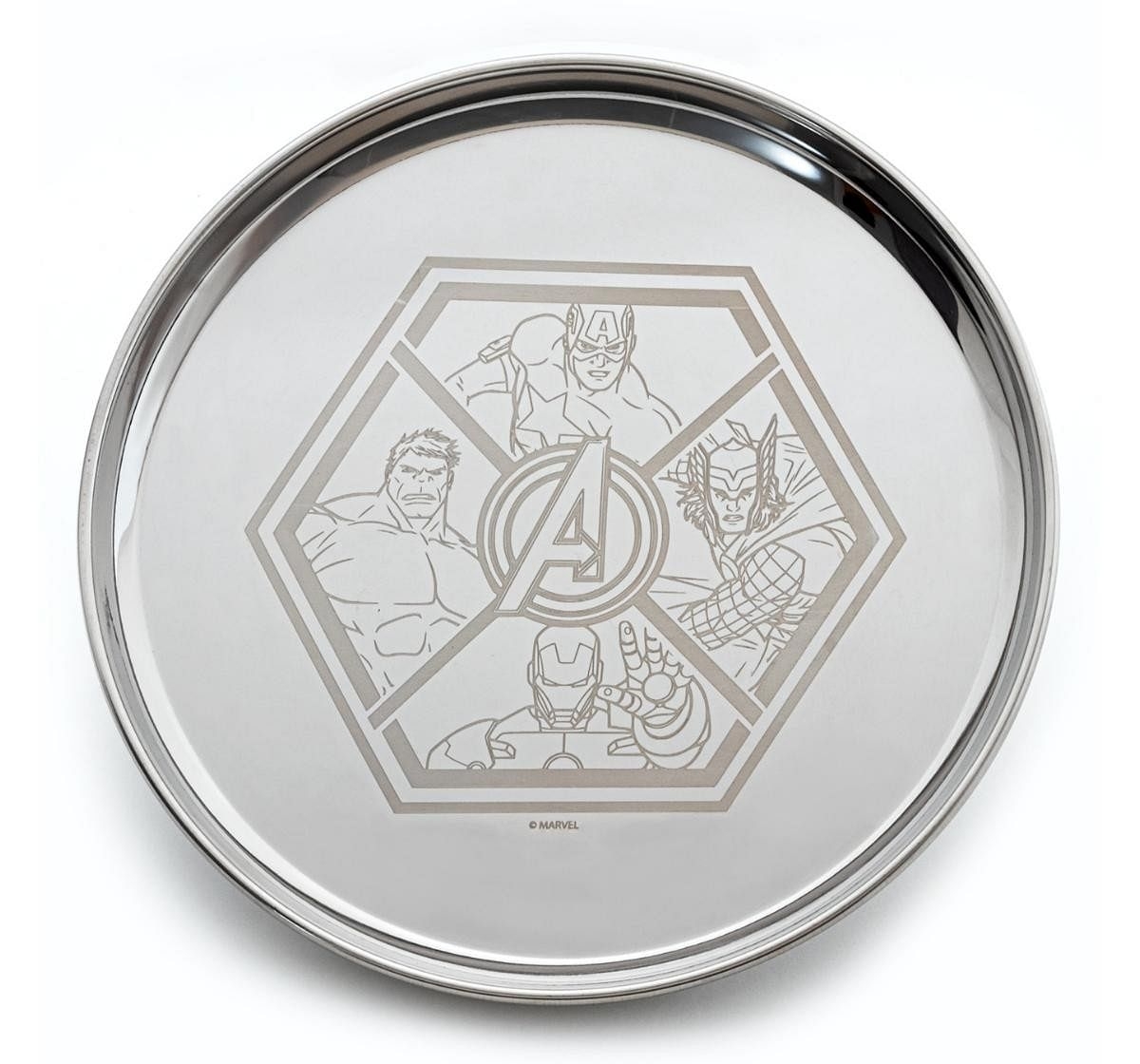 Ramson Avengers Super Meal Dinner Stainless Steel set of 5 pieces Silver 2Y+