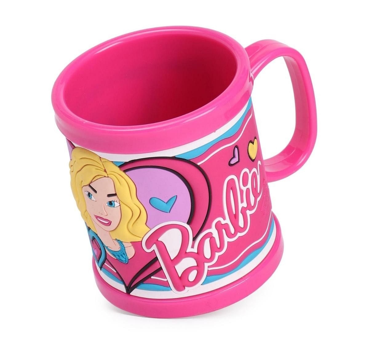 Ramson Barbie Plastic Embossed Mug 10oz Pink 2Y+