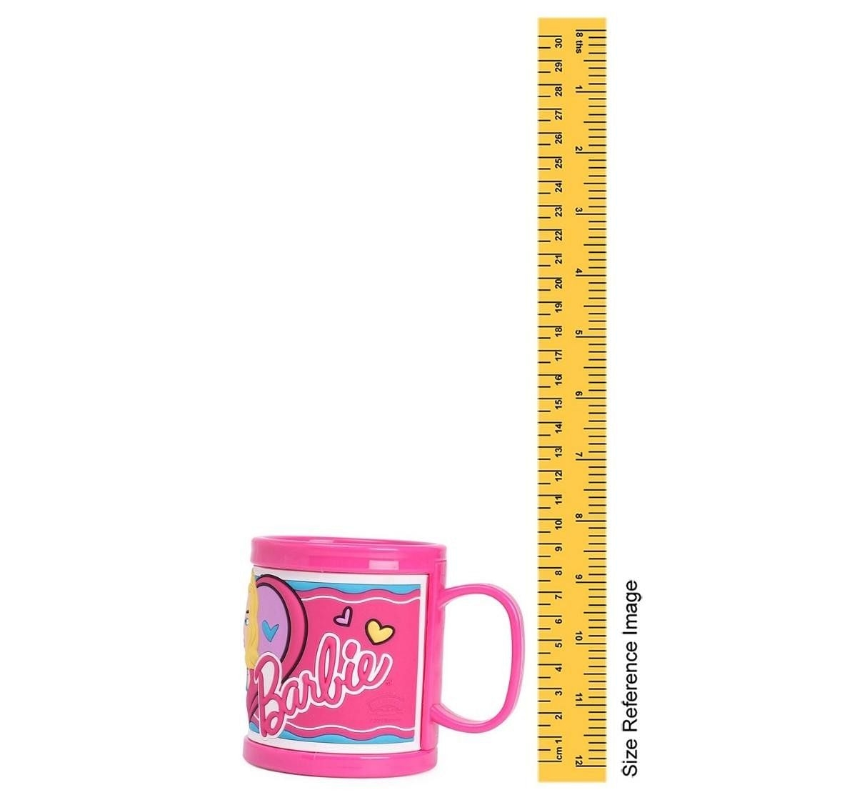 Ramson Barbie Plastic Embossed Mug 10oz Pink 2Y+