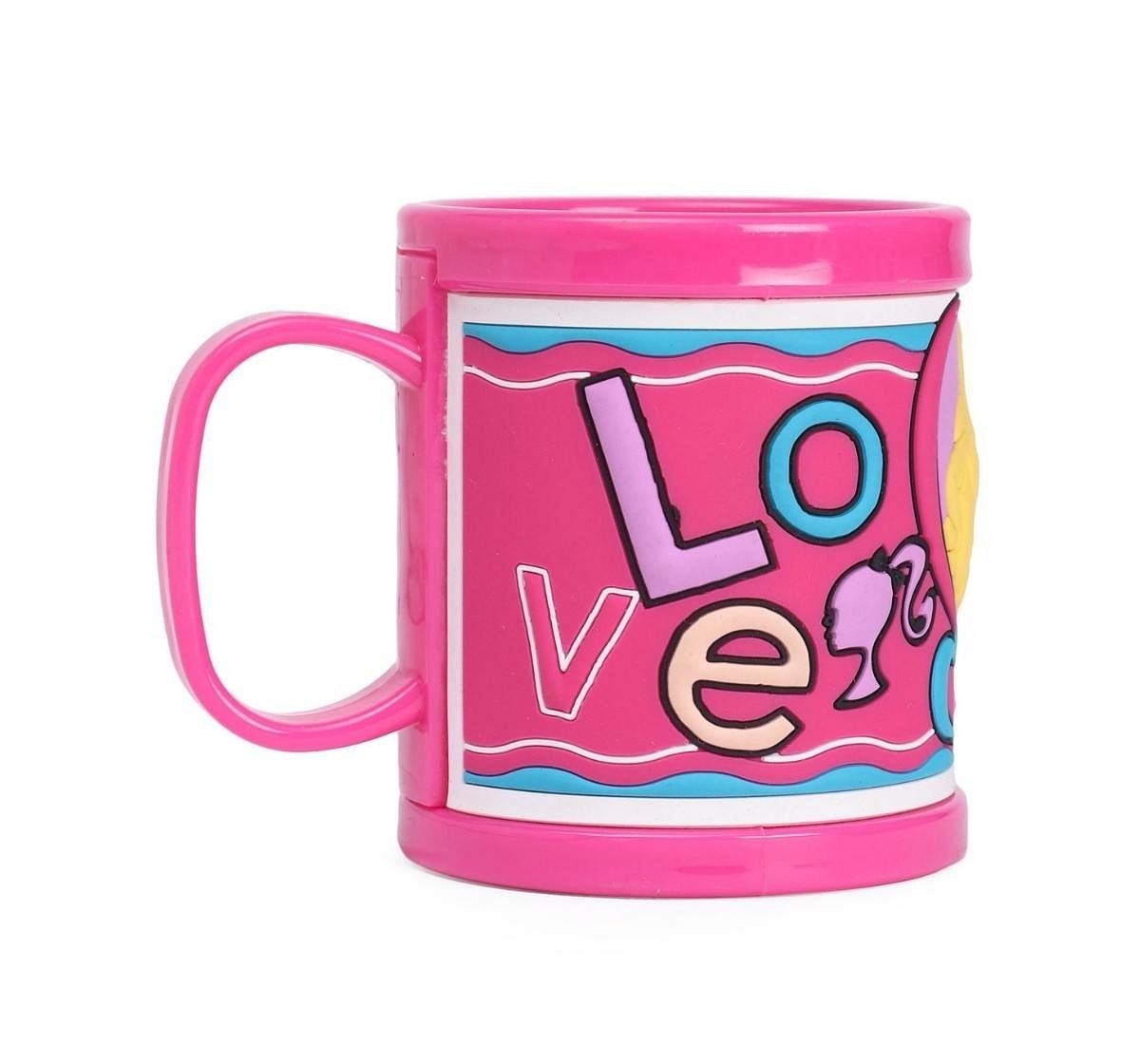 Ramson Barbie Plastic Embossed Mug 10oz Pink 2Y+