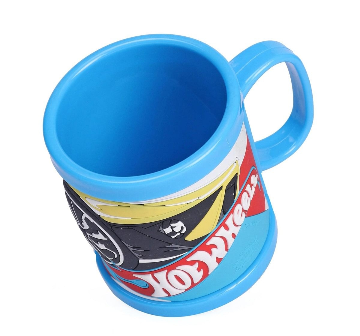 Ramson Hotwheels Plastic Embossed Mug 10oz Blue 2Y+