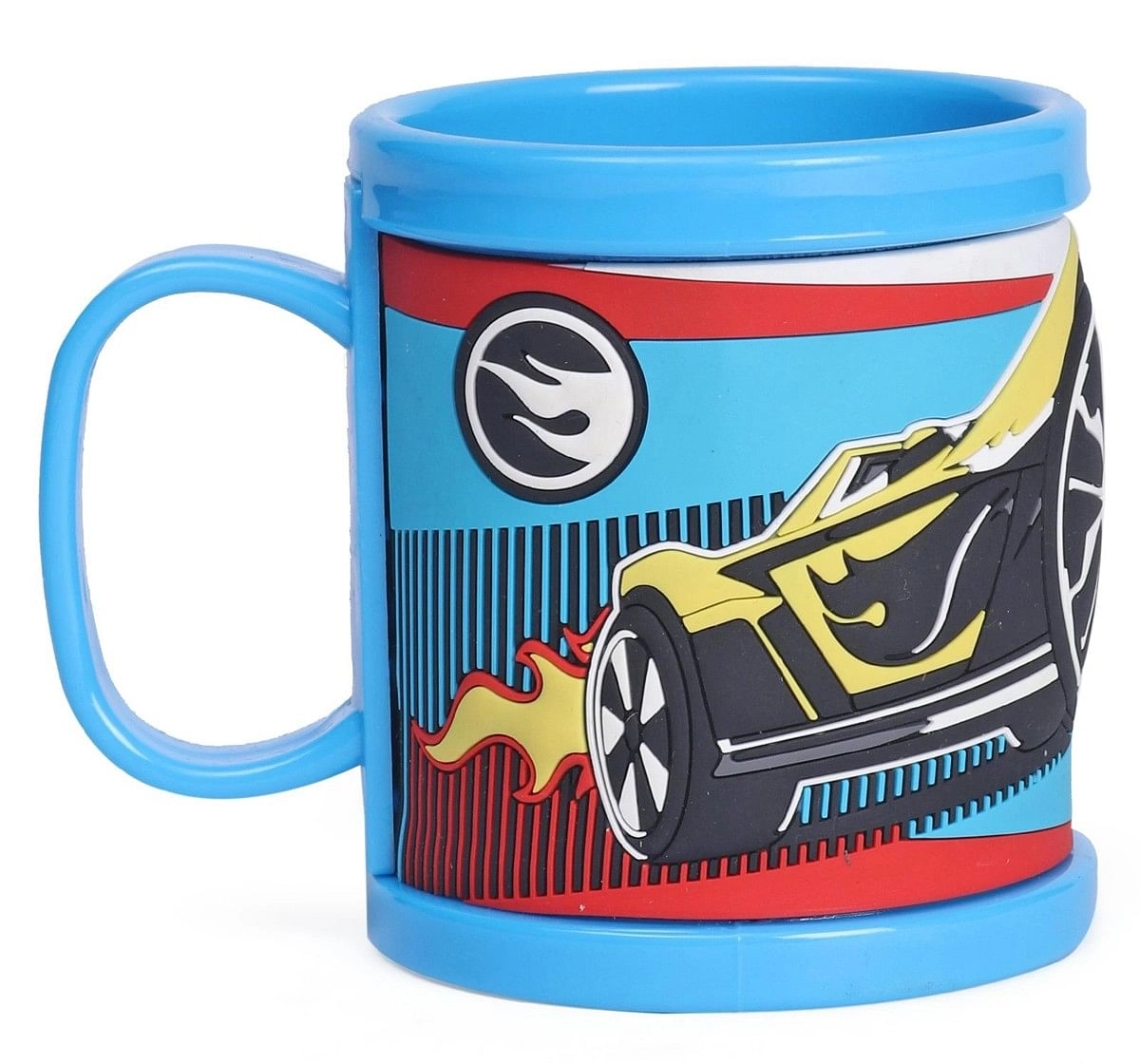 Ramson Hotwheels Plastic Embossed Mug 10oz Blue 2Y+