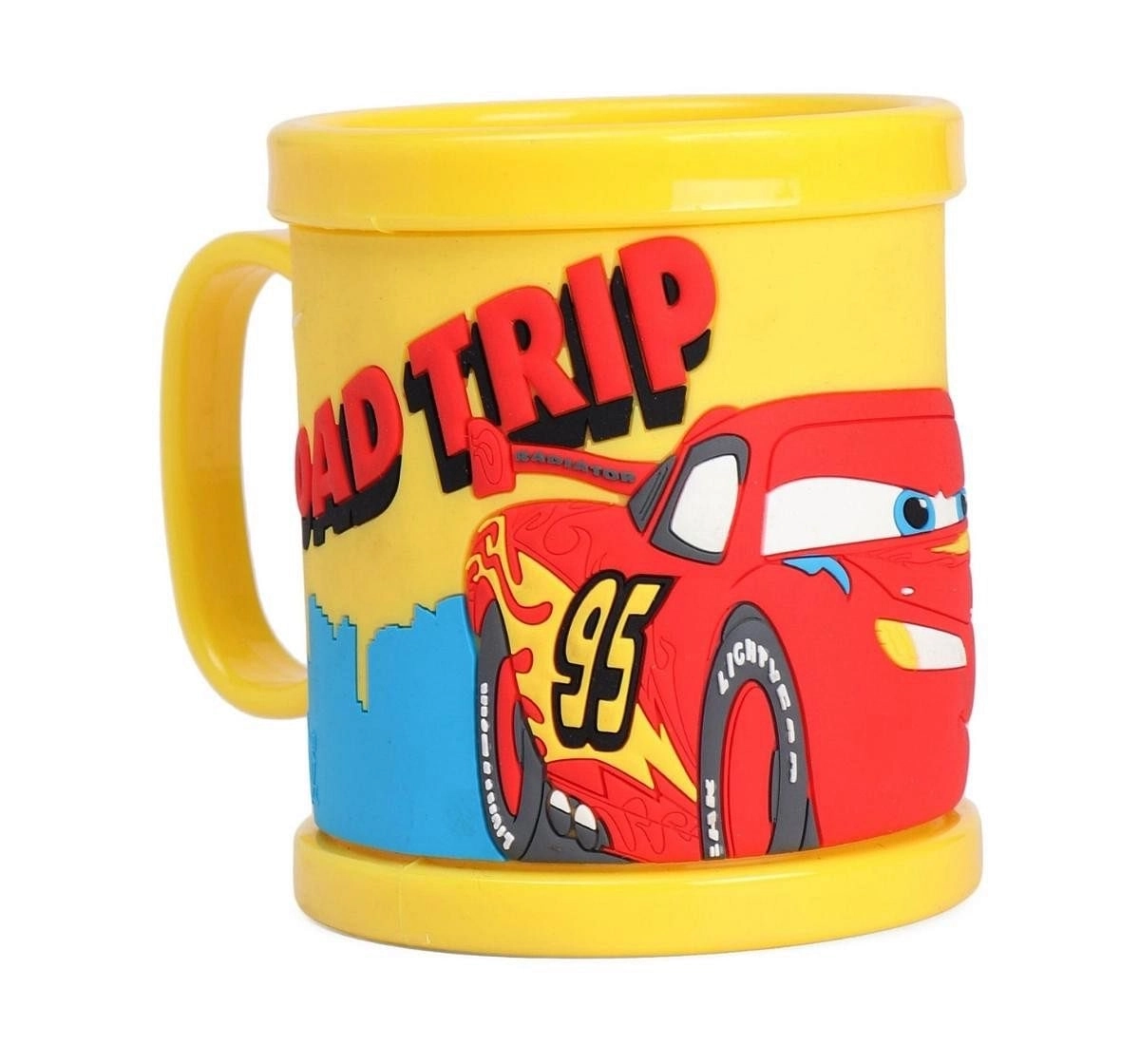 Ramson Cars Plastic Embossed Mug 10oz Yellow 2Y+