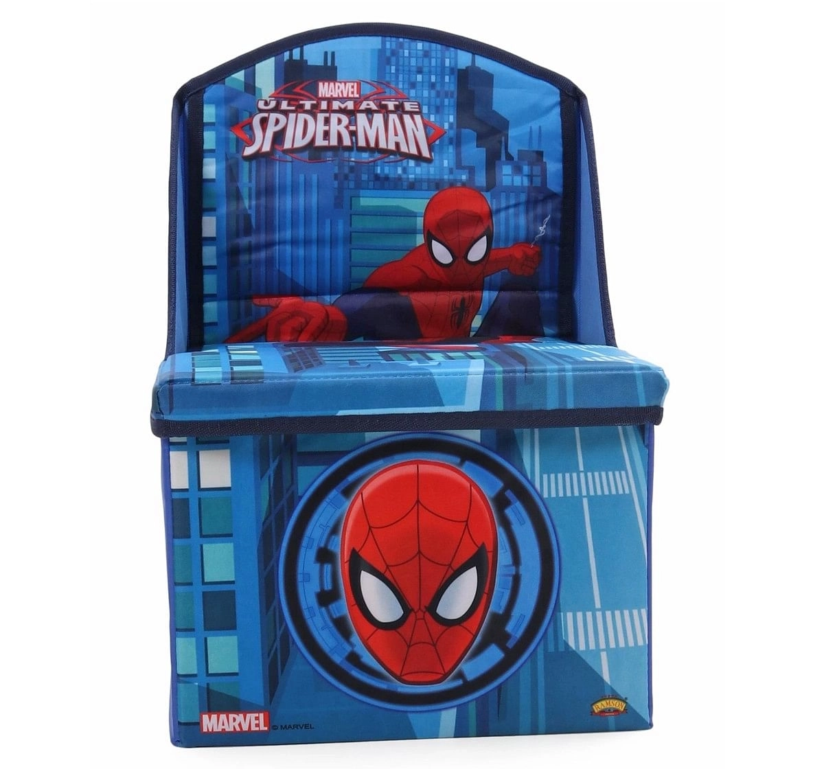 Ramson Spiderman Storage Sitting Chair Blue 1Y+