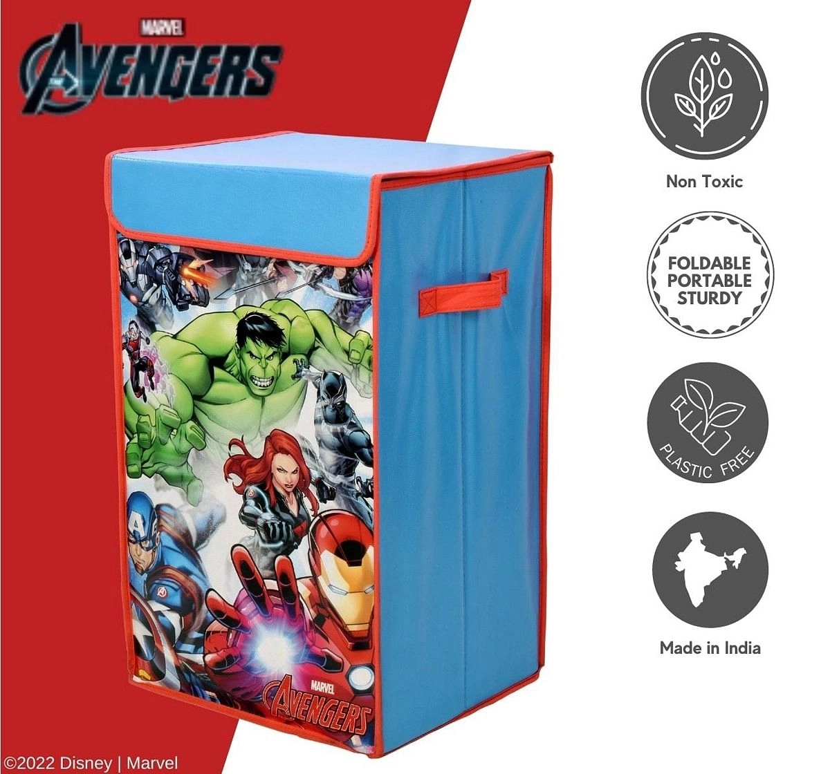 Ramson Avengers Folding Toy Storage box Blue 1Y+