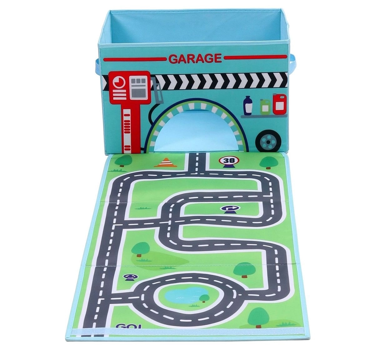 Ramson Cars Racing Track and Garage Storage box with Playmat Multicolor 1Y+