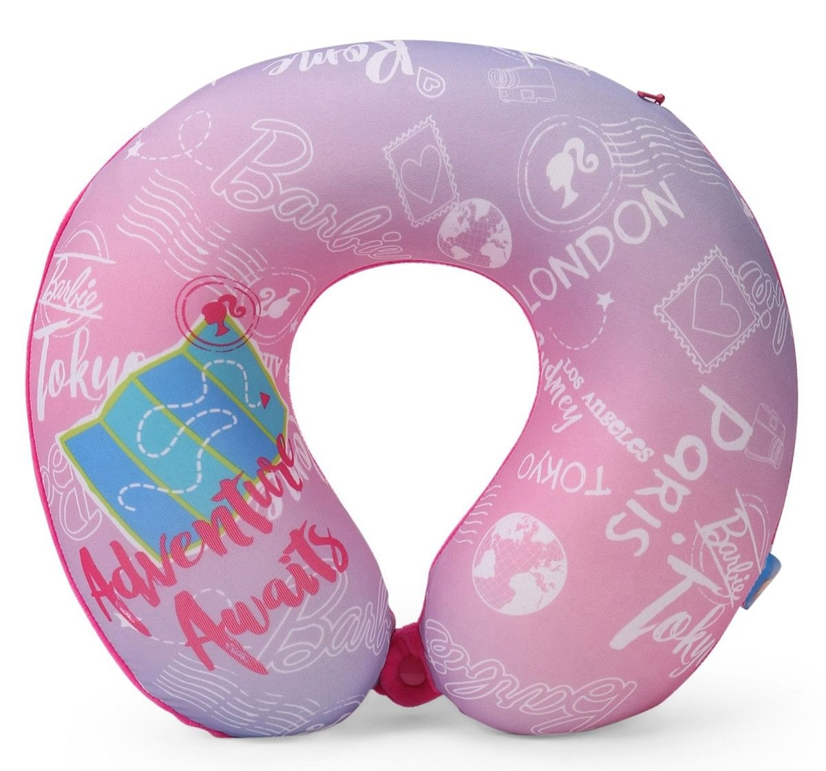 Ramson Barbie Adventures Memory Foam Neck Pillow Pink 3Y+