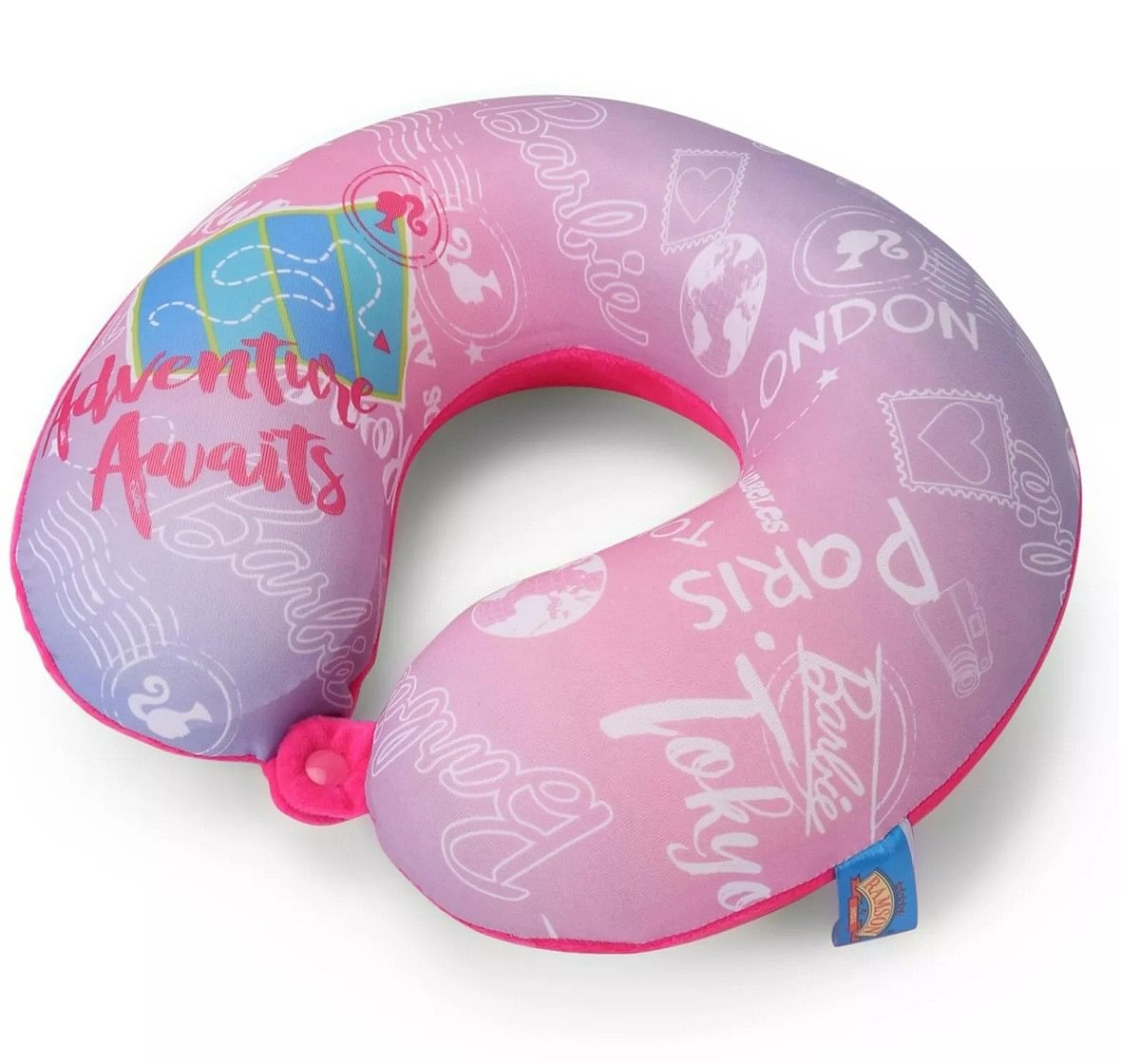 Ramson Barbie Adventures Memory Foam Neck Pillow Pink 3Y+