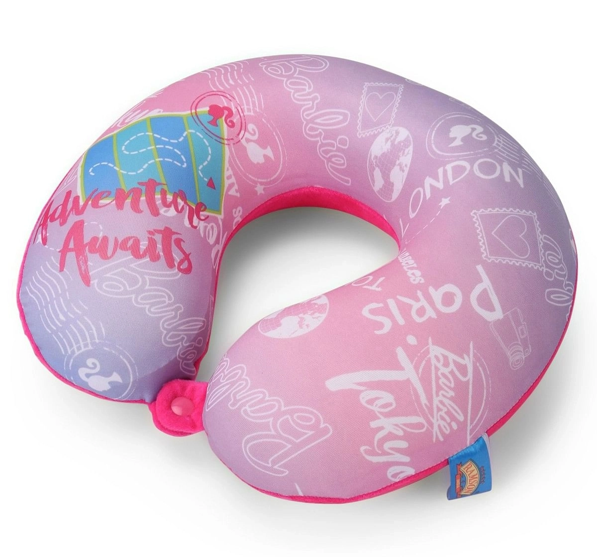 Ramson Barbie Adventures Memory Foam Neck Pillow Pink 3Y+
