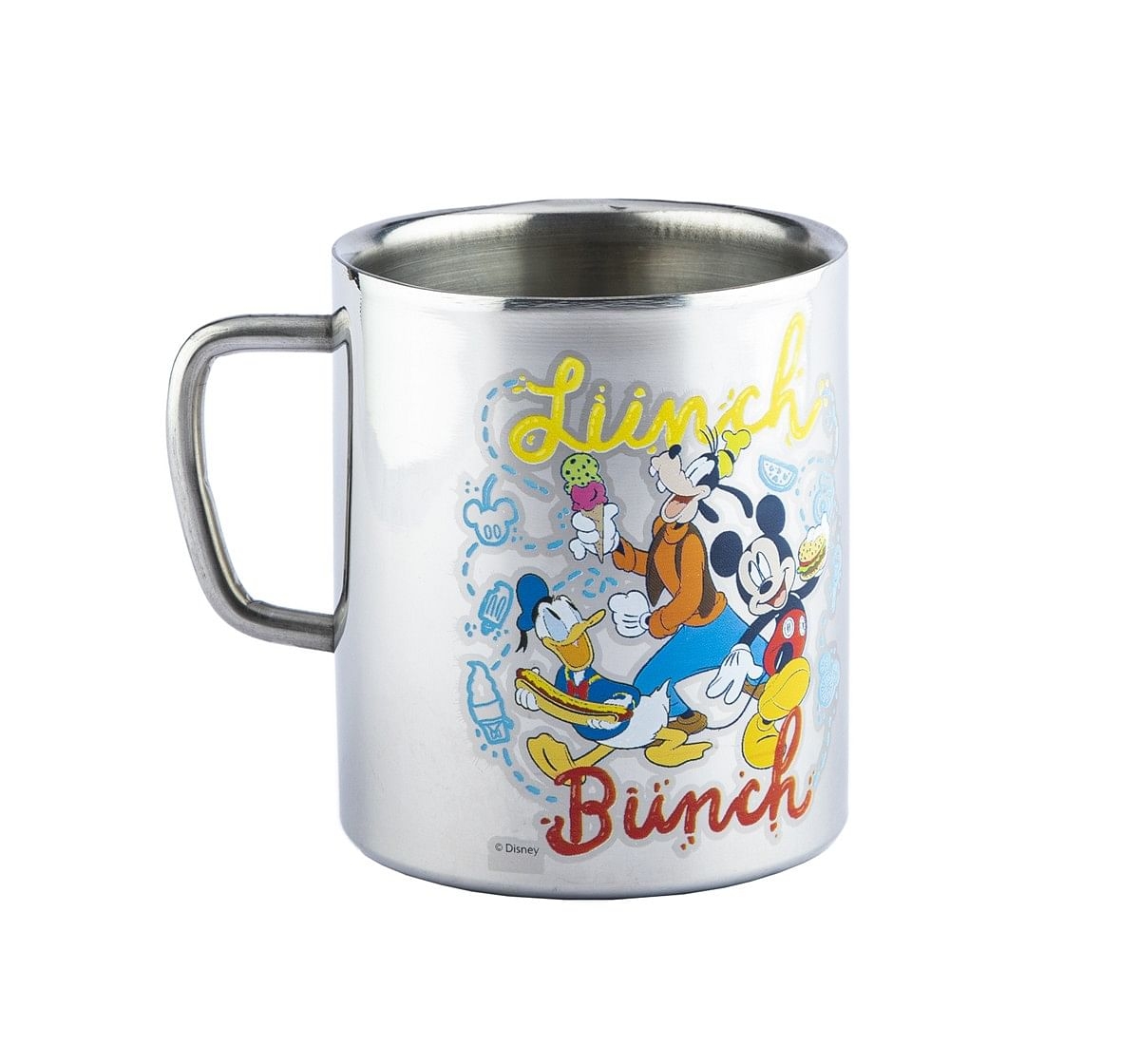 Ramson Mickey Ergo Safe Coloured Double Wall Mug Silver 2Y+