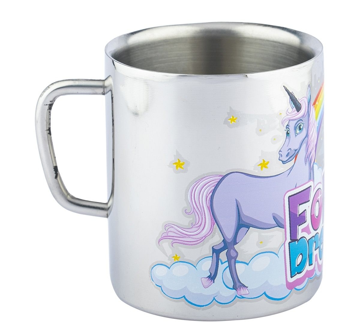 Ramson Unicorn Ergo Safe Coloured Double Wall Mug Silver 2Y+