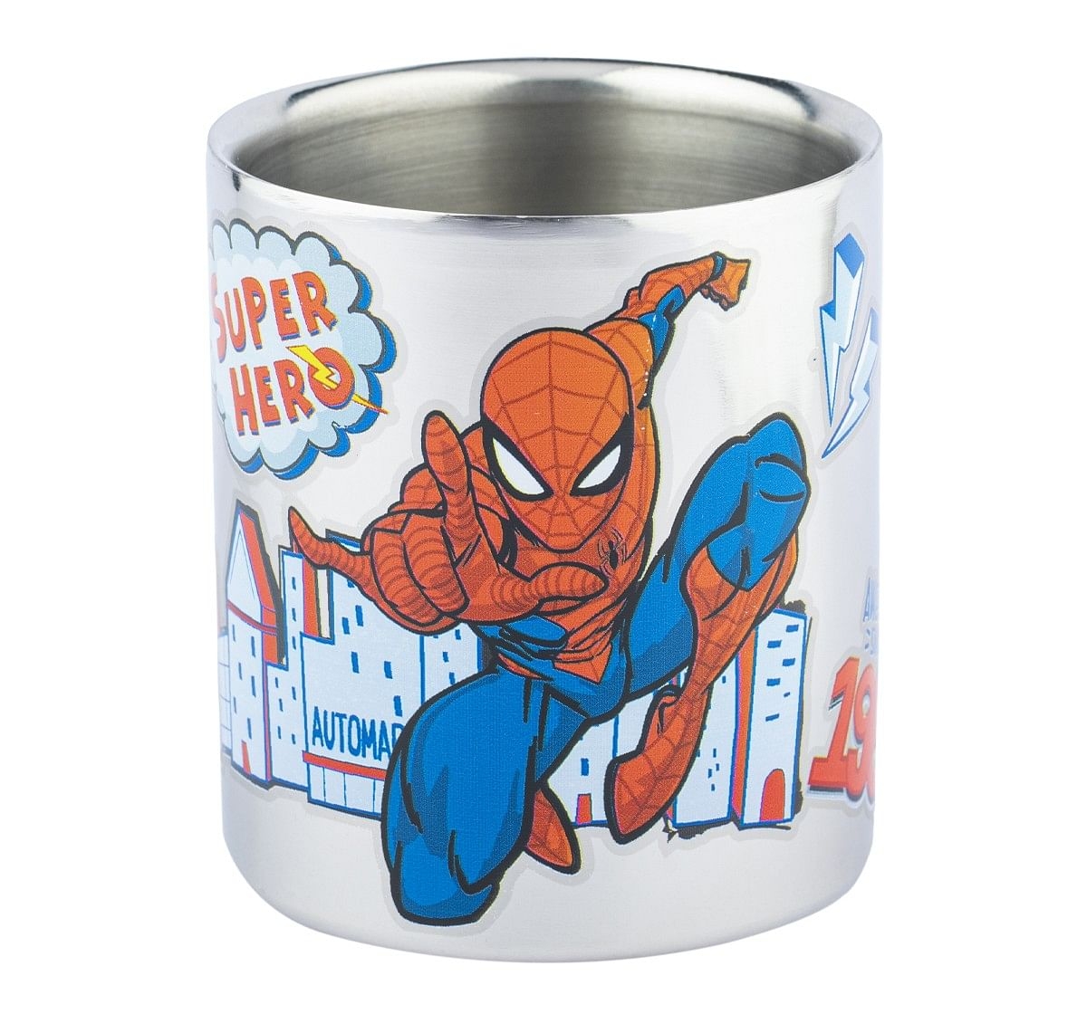 Ramson Spiderman Ergo Safe Coloured Double Wall Mug Silver 2Y+