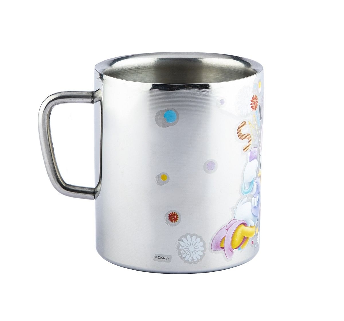 Ramson Minnie and Daisy Duck Ergo Safe Coloured Double Wall Mug Silver 2Y+