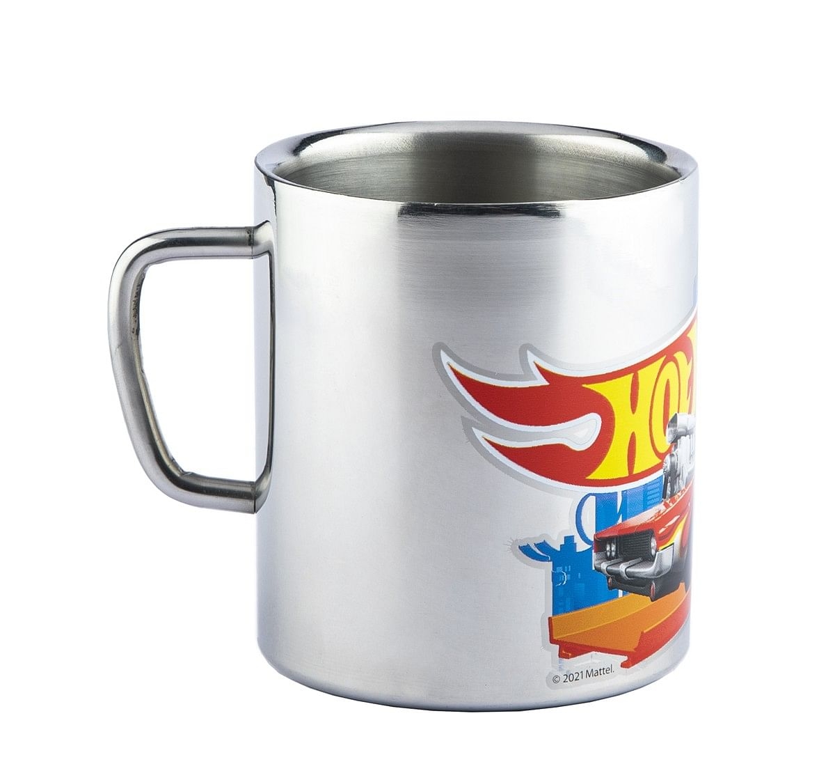 Ramson Hotwheels Ergo Safe Coloured Double Wall Mug Silver 2Y+